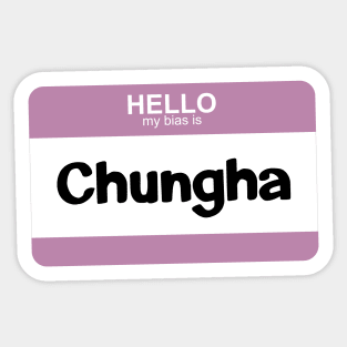 My Bias is Chungha Sticker